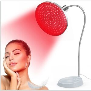 Red LED Therapy Lamp Infrared for Skincare . Anti-aging
